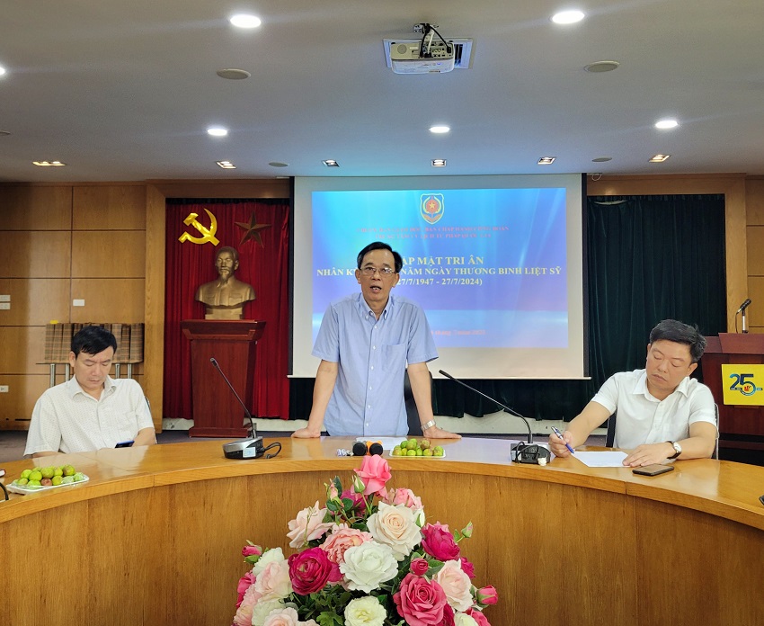 Trung tâm Lý lịch tư pháp quốc gia gặp mặt tri ân nhân kỷ niệm  77 năm Ngày Thương binh – Liệt sĩ